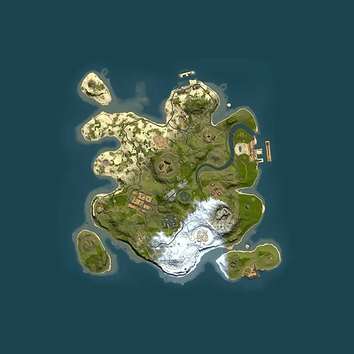 Rust map seed 1970679812, 2500x2500m top-down preview