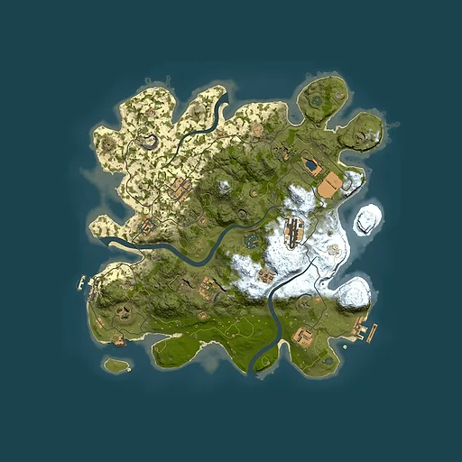 Rust map seed 1872906735, 3500x3500m top-down preview
