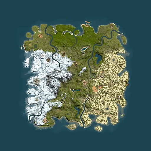 Rust map seed 1134781135, 5000x5000m top-down preview