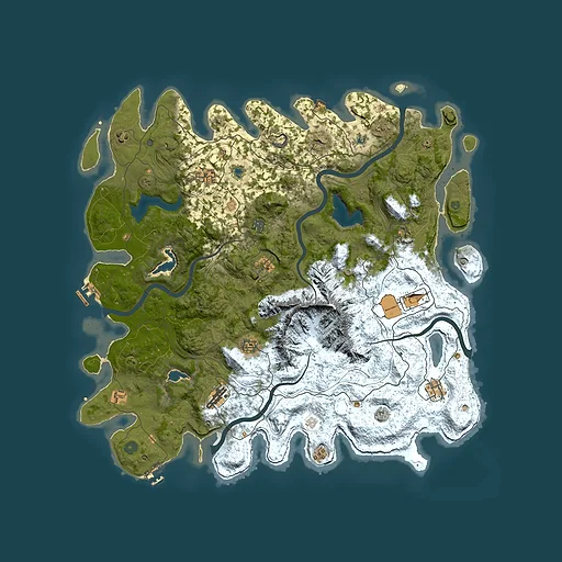 Rust map seed 1363408115, 5000x5000m top-down preview