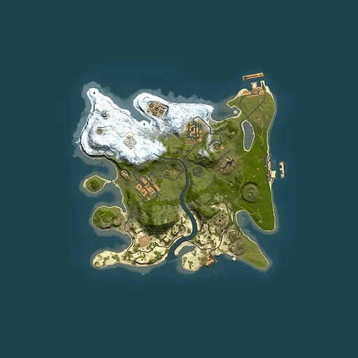 Rust map seed 1904302249, 2500x2500m top-down preview
