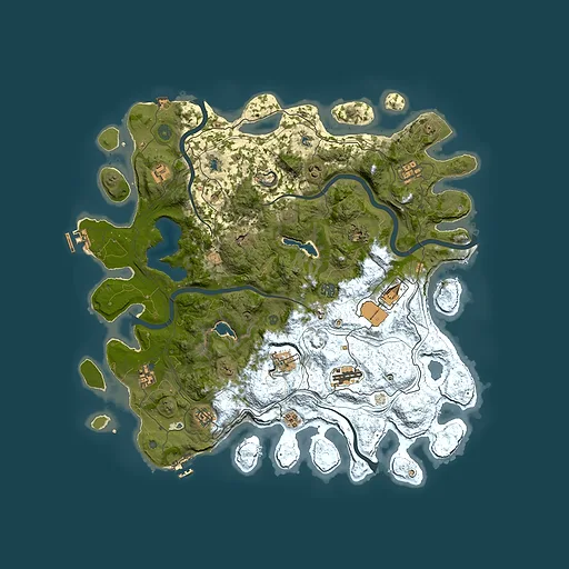 Rust map seed 1299418235, 4500x4500m top-down preview