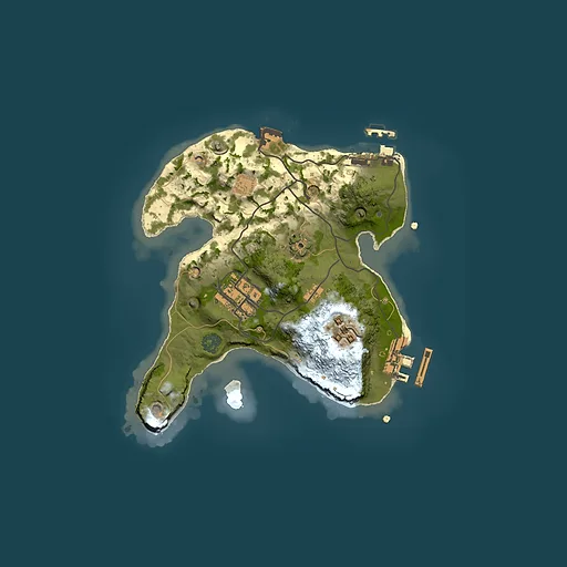 Rust map seed 1251887910, 2000x2000m top-down preview