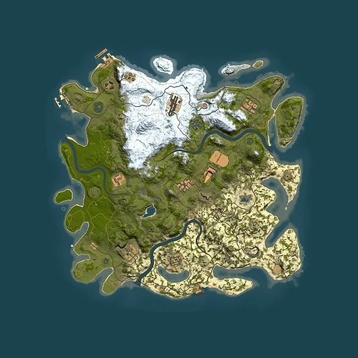 Rust map seed 938316577, 4000x4000m top-down preview
