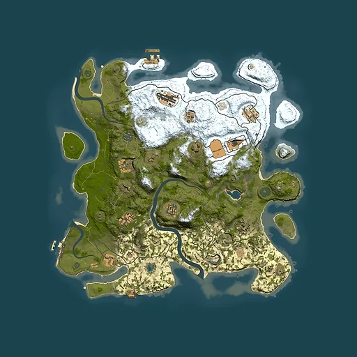 Rust map seed 932655029, 4000x4000m top-down preview