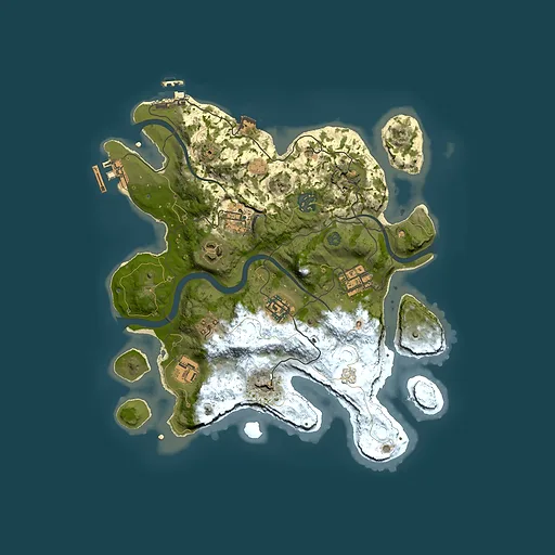 Rust map seed 1566325206, 3000x3000m top-down preview