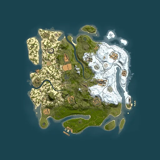 Rust map seed 924745953, 3500x3500m top-down preview