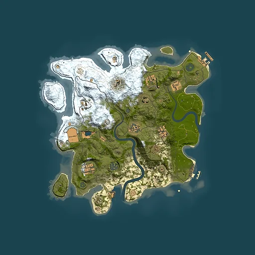 Rust map seed 1970937102, 3500x3500m top-down preview