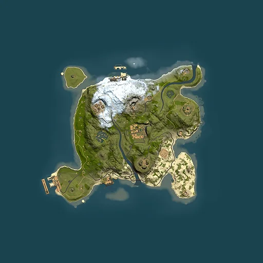 Rust map seed 114646166, 2500x2500m top-down preview
