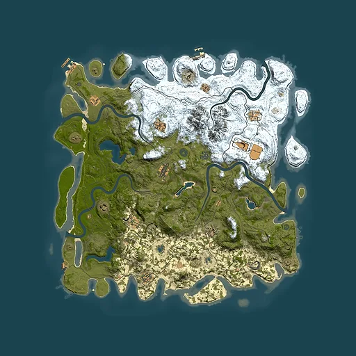 Rust map seed 1017587773, 5000x5000m top-down preview