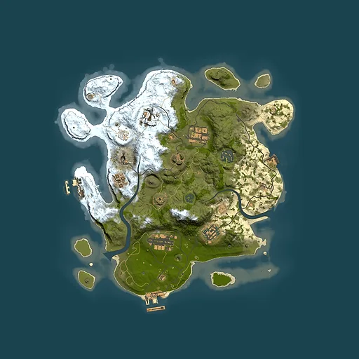 Rust map seed 356265478, 3000x3000m top-down preview