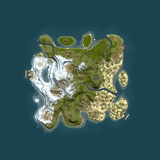 Rust map seed 1646984338, 3000x3000m top-down preview