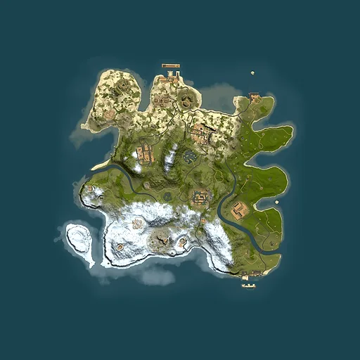 Rust map seed 549752325, 3000x3000m top-down preview