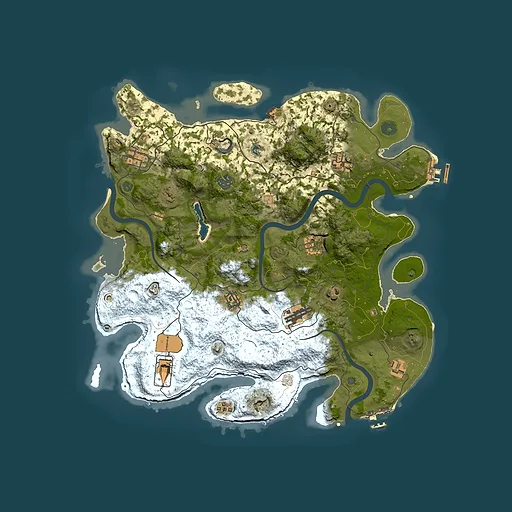 Rust map seed 1482929375, 4000x4000m top-down preview