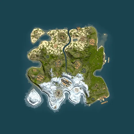 Rust map seed 876760979, 3000x3000m top-down preview