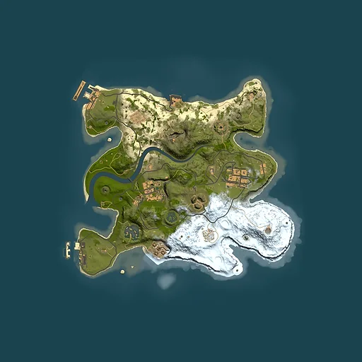Rust map seed 1978443742, 2500x2500m top-down preview