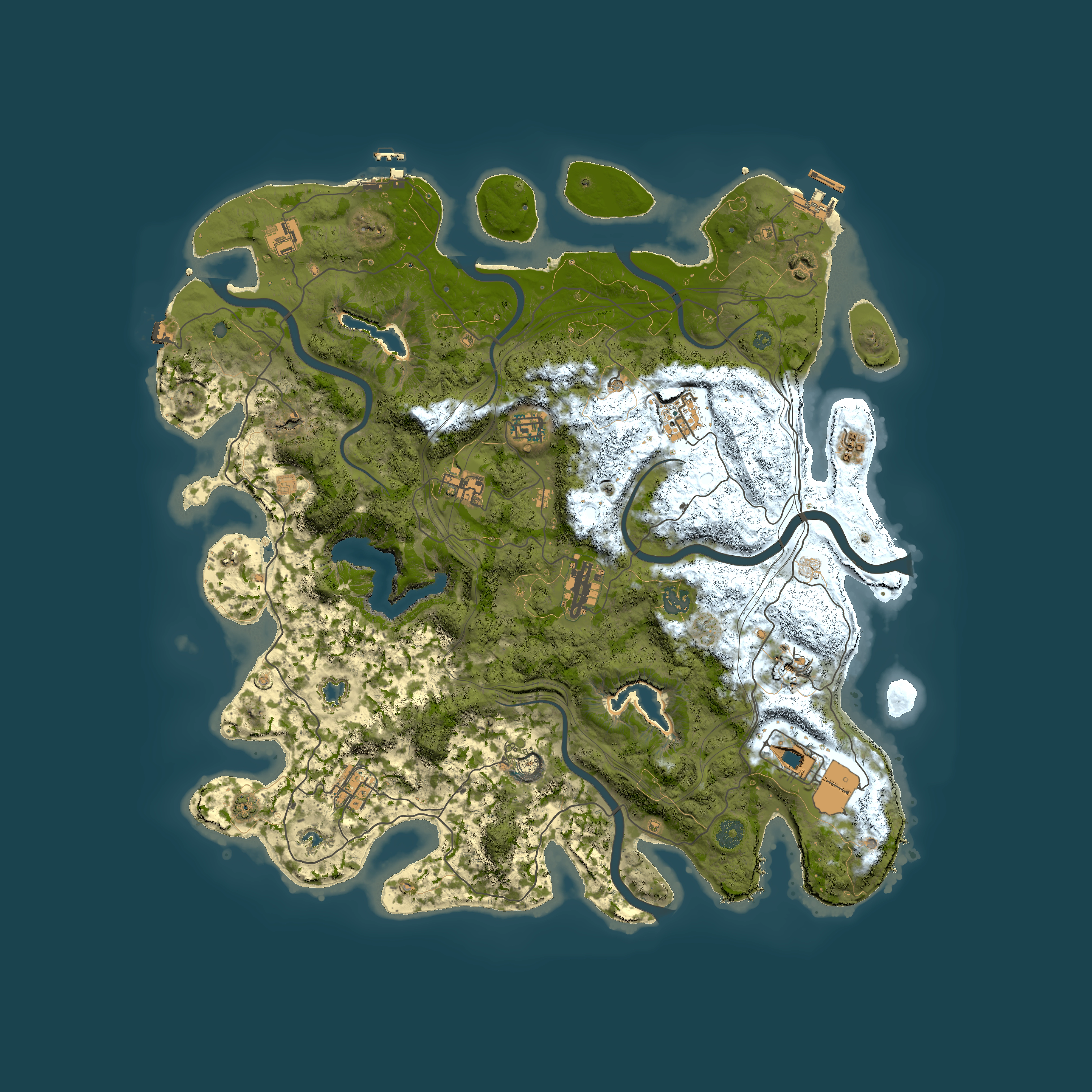 Full top-down render of Rust map seed 935223896, 4500x4500m