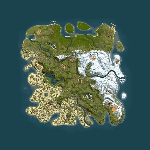 Rust map seed 935223896, 4500x4500m top-down preview