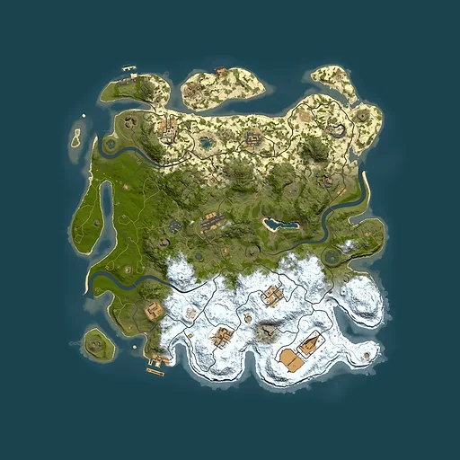 Rust map seed 105198234, 4000x4000m top-down preview