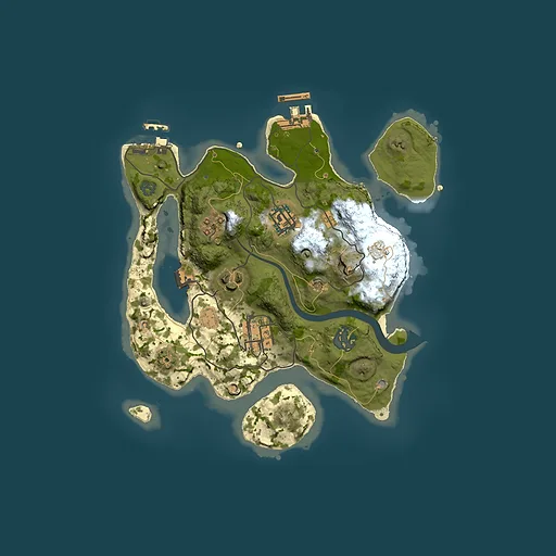 Rust map seed 1404128266, 2500x2500m top-down preview