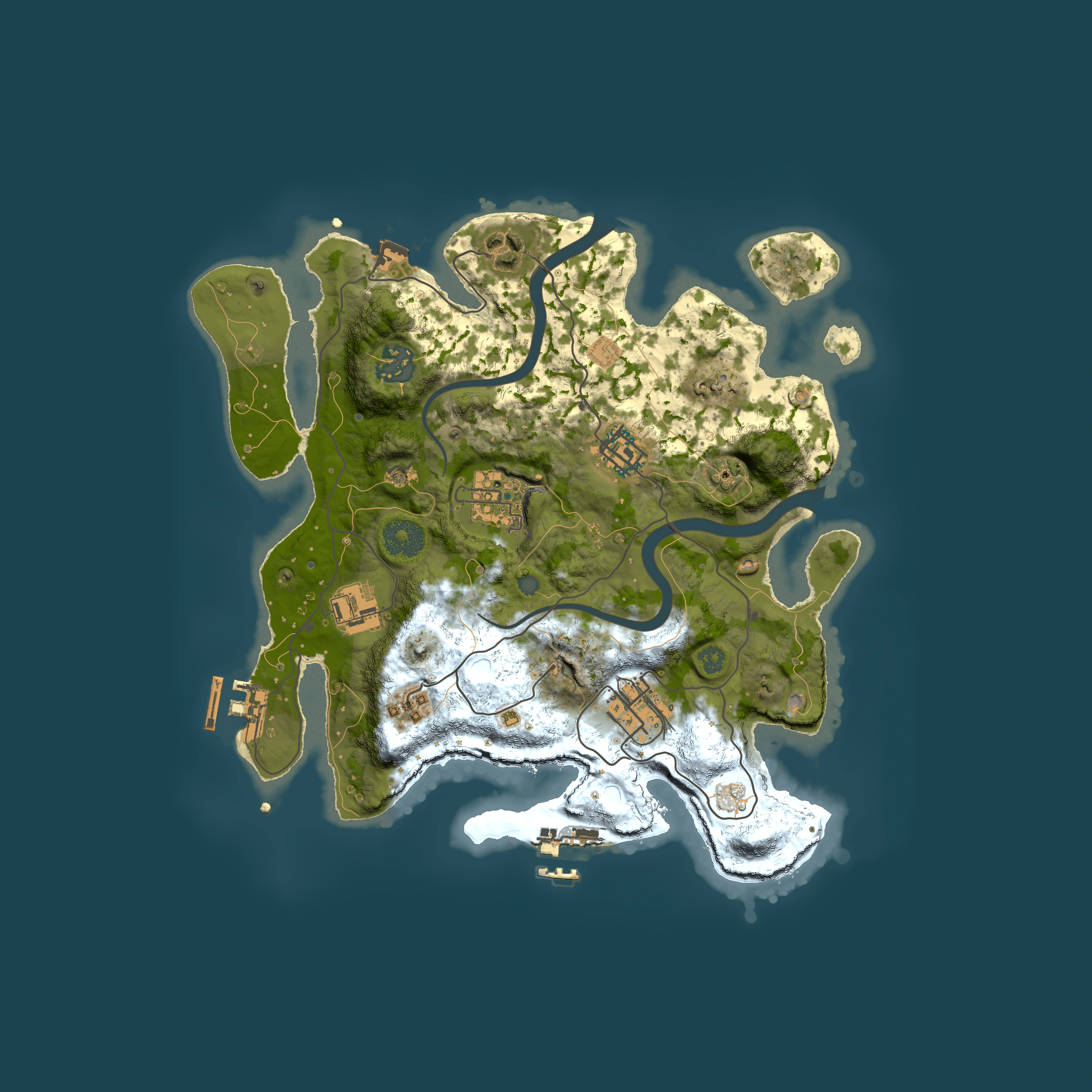 Full top-down render of Rust map seed 962189513, 3000x3000m