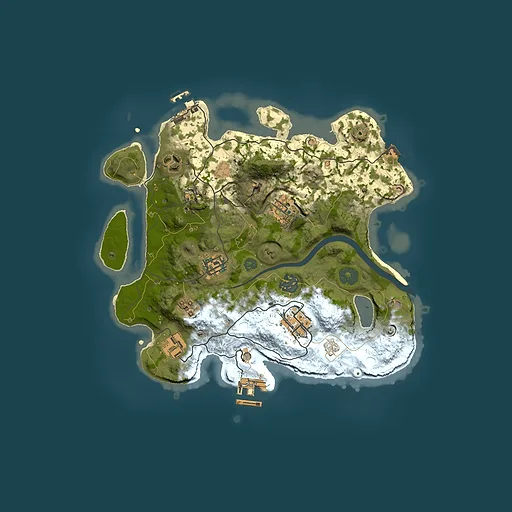 Rust map seed 178441194, 3000x3000m top-down preview