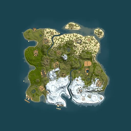 Rust map seed 1093112450, 3500x3500m top-down preview