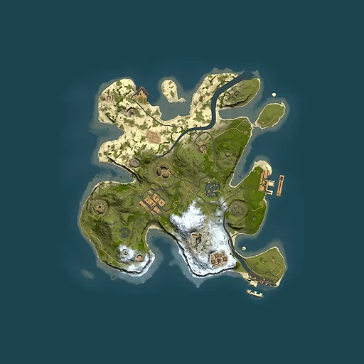 Rust map seed 853461888, 2500x2500m top-down preview