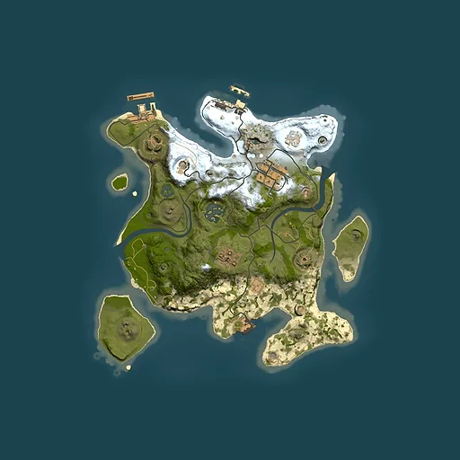 Rust map seed 1713783707, 2500x2500m top-down preview