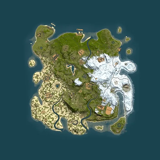 Rust map seed 1030121481, 4000x4000m top-down preview