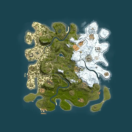 Rust map seed 1917579853, 4000x4000m top-down preview
