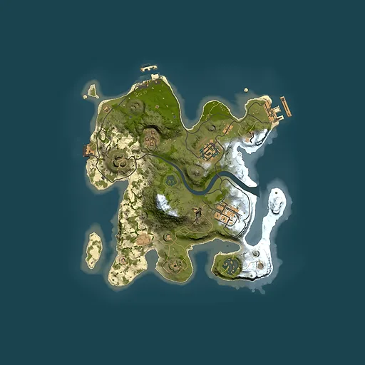 Rust map seed 2144423059, 2500x2500m top-down preview