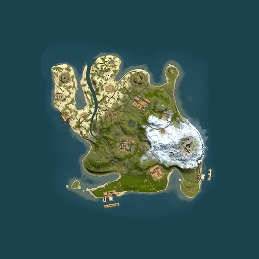 Rust map seed 1765593960, 2500x2500m top-down preview
