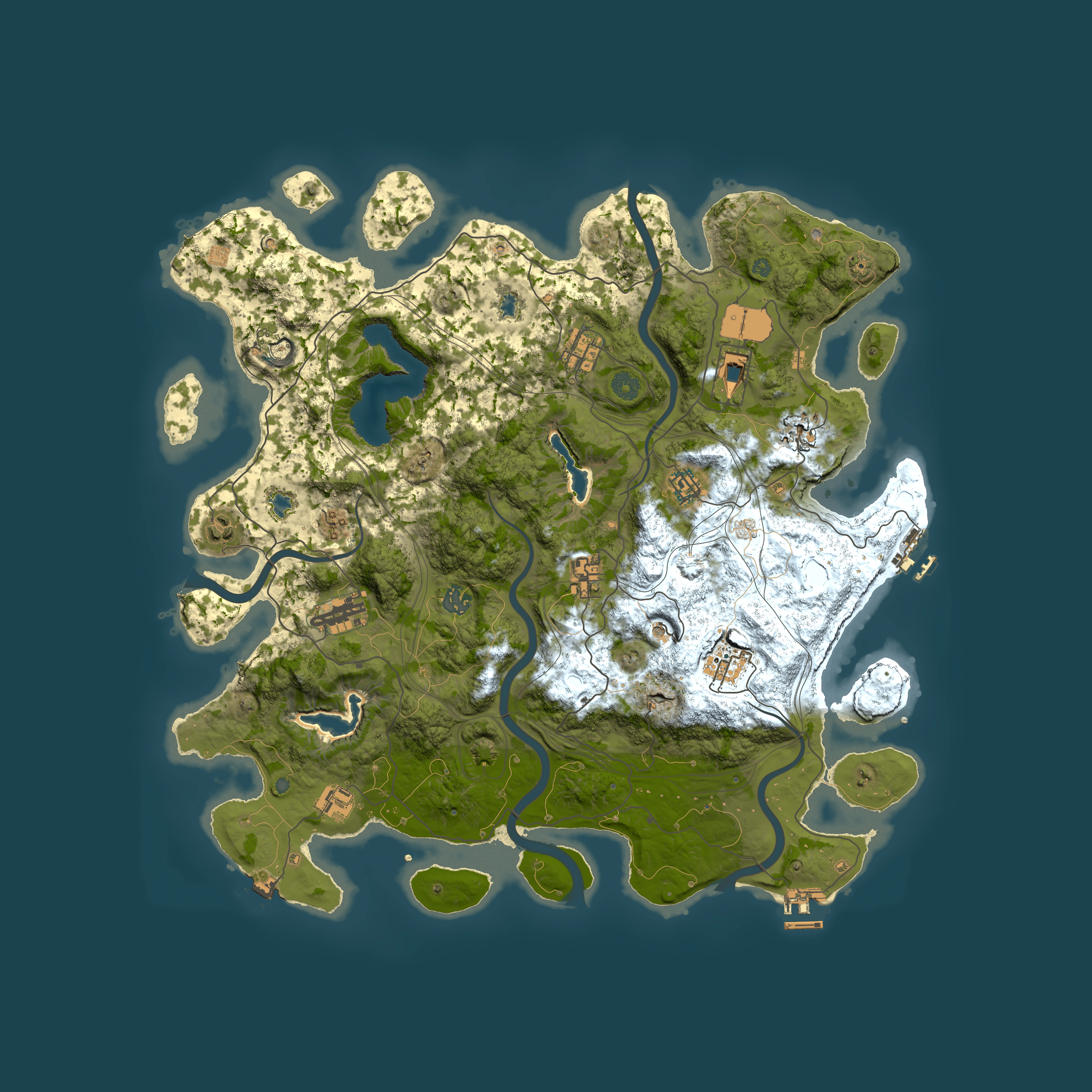 Full top-down render of Rust map seed 1754423410, 4500x4500m