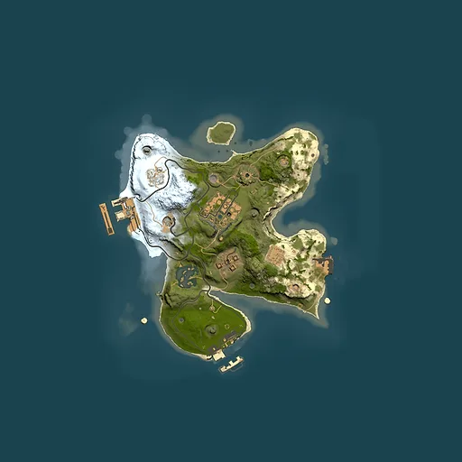 Rust map seed 488774119, 2000x2000m top-down preview