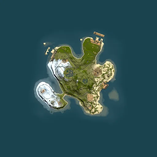 Rust map seed 1467423501, 2000x2000m top-down preview