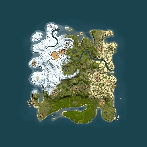 Rust map seed 276767792, 3500x3500m top-down preview