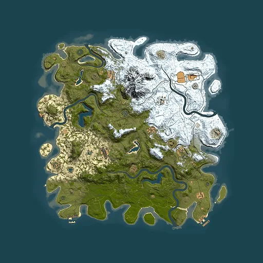 Rust map seed 35005153, 5000x5000m top-down preview
