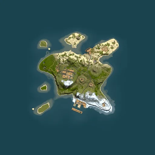 Rust map seed 1808338155, 2000x2000m top-down preview
