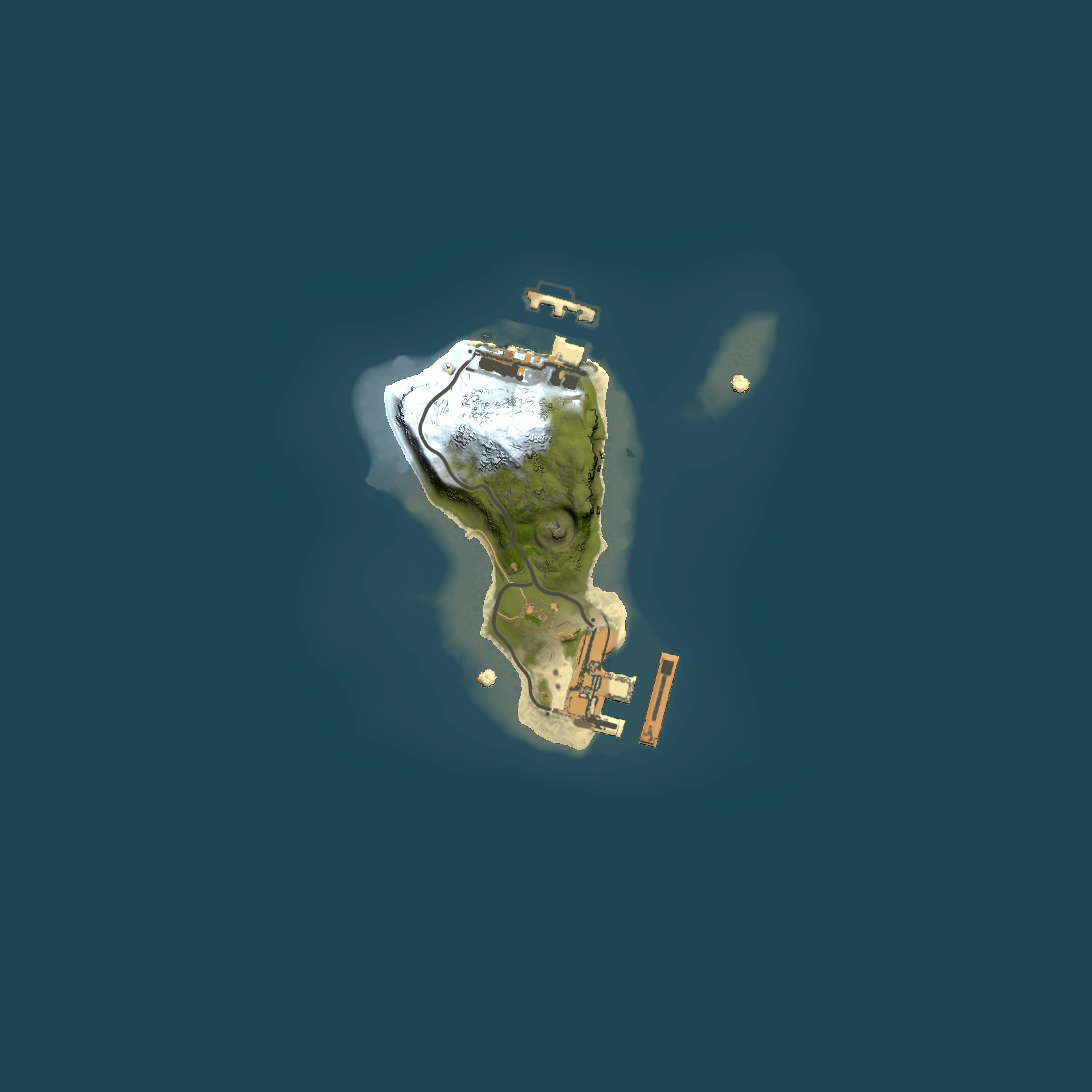Full top-down render of Rust map seed 1530375633, 1500x1500m