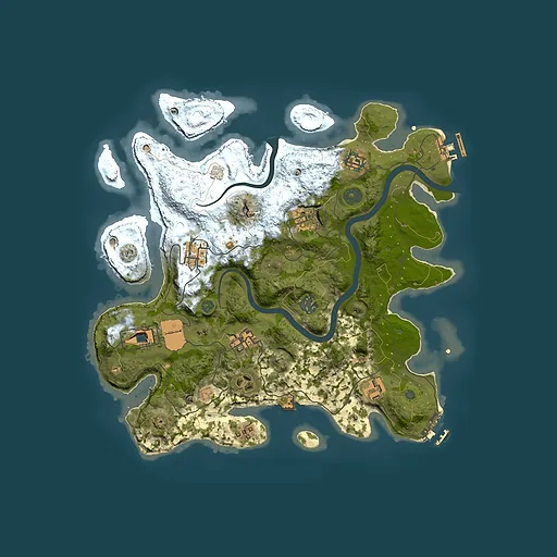 Rust map seed 1378603654, 3500x3500m top-down preview