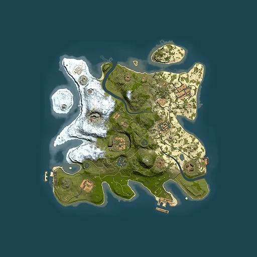 Rust map seed 591880952, 3000x3000m top-down preview