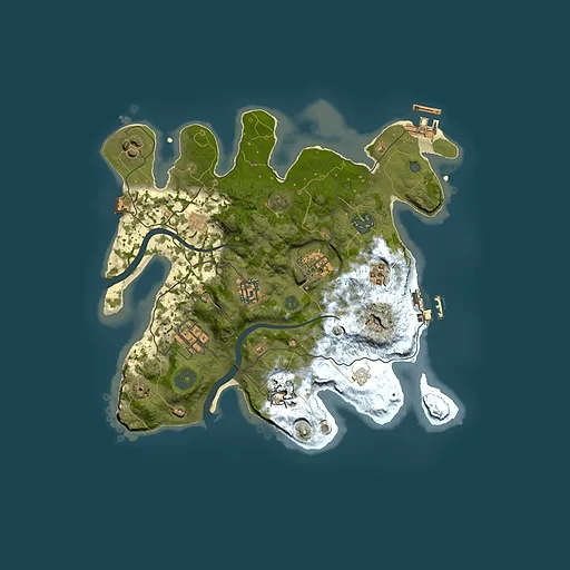 Rust map seed 907233163, 3000x3000m top-down preview