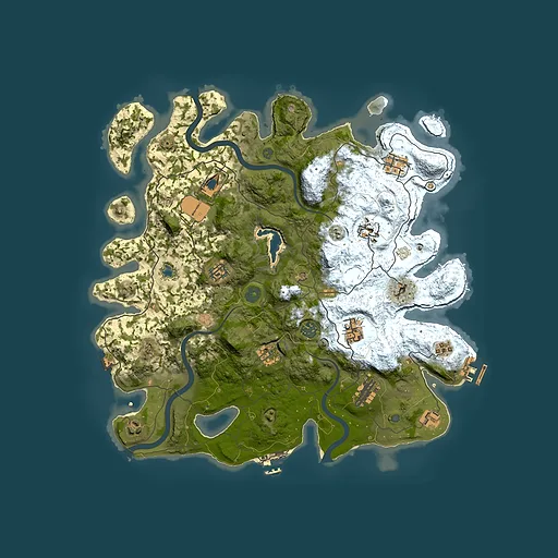 Rust map seed 886583940, 4000x4000m top-down preview