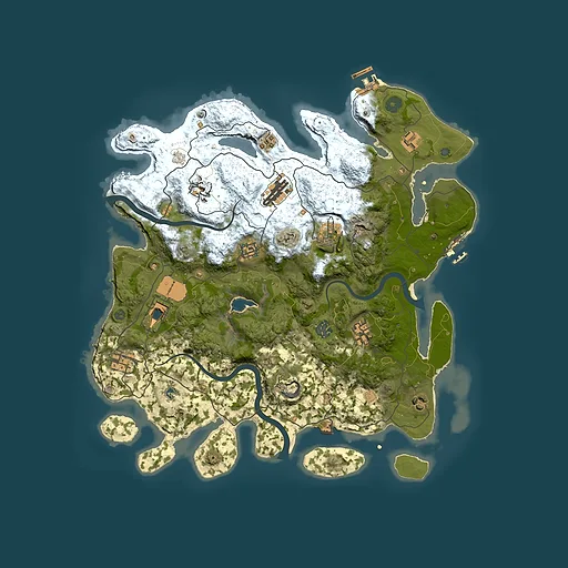 Rust map seed 1553607682, 4000x4000m top-down preview