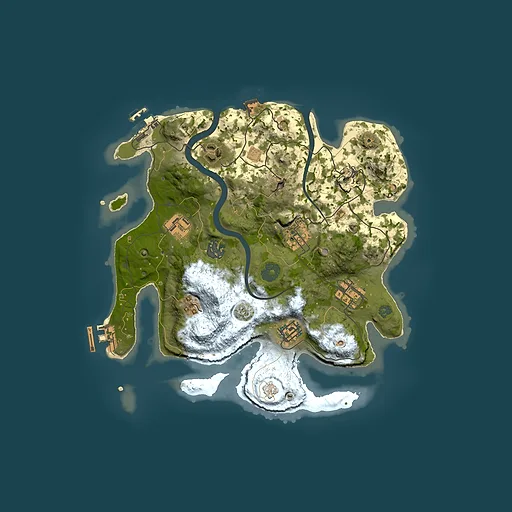 Rust map seed 1080790186, 3000x3000m top-down preview