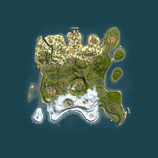 Rust map seed 1334122960, 3000x3000m top-down preview