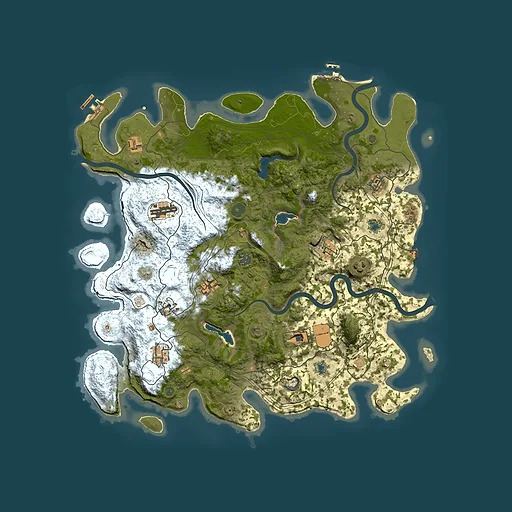 Rust map seed 1888801186, 4500x4500m top-down preview
