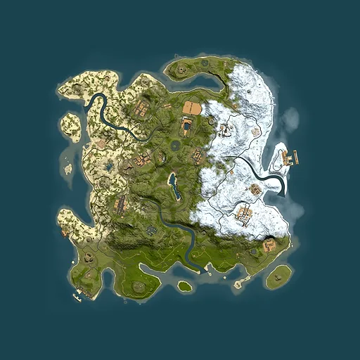 Rust map seed 1414636893, 4000x4000m top-down preview