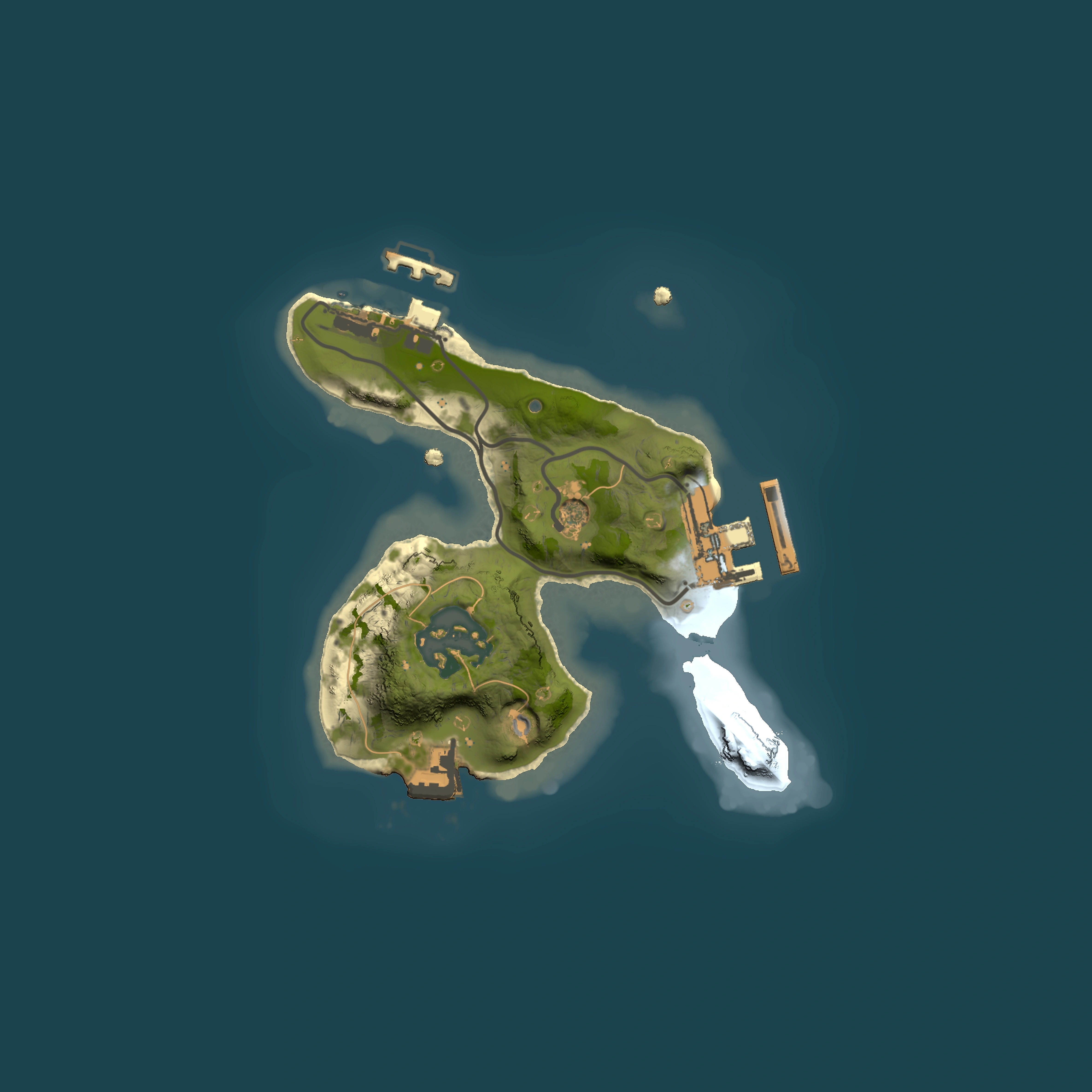 Full top-down render of Rust map seed 949509817, 1500x1500m